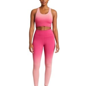 Spiritual Gangster-Ombre Ribbed 2 Piece Activewear Matching Set Top XS/S Bot M/L